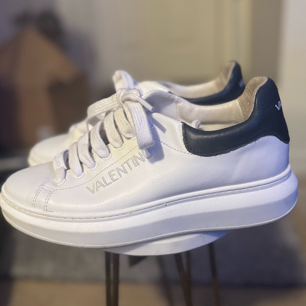 Valentino White and Black Shoes